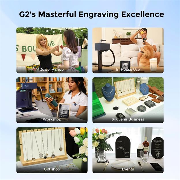 G2 MAX 50W Metal & Plastic Fiber Laser Engraver