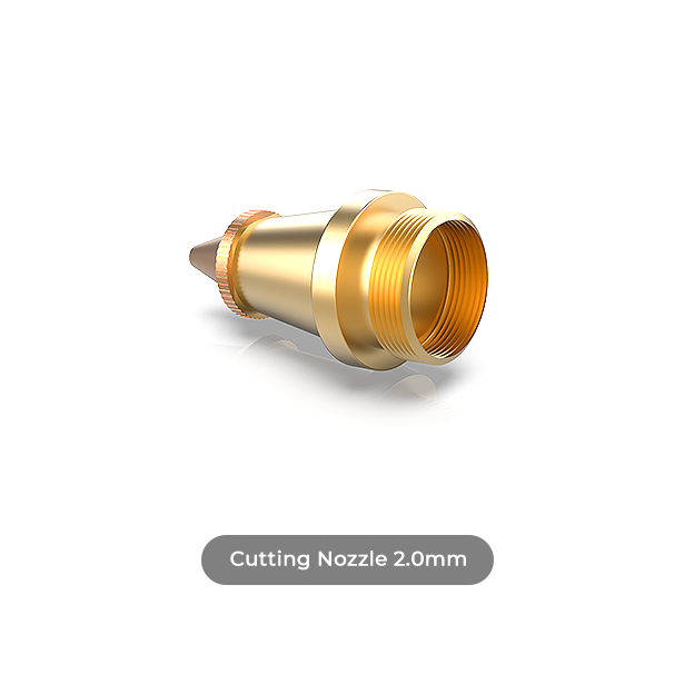 Side view of fiber handheld cutting nozzle for M Series