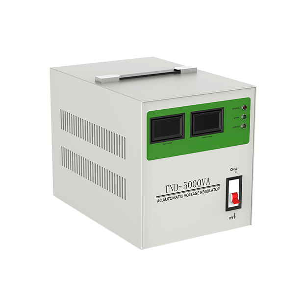 Angled view of GWEIKE 5kW single-phase AC voltage regulator